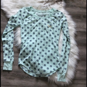 PINK Sweatshirt grey polka dot‎ Thermal